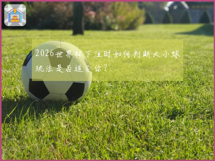 2026世界杯下注时如何判断大小球玩法是否适合你？